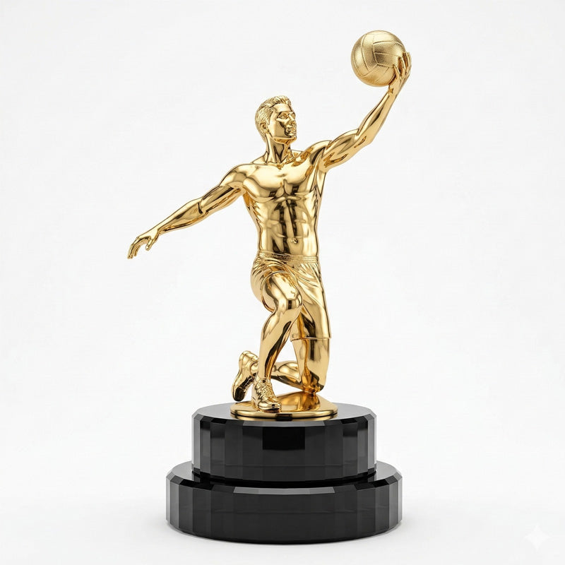 Custom Metal Trophy - Personalized Award for Sports, Business & Corporate Events - High-Quality Craftsmanship