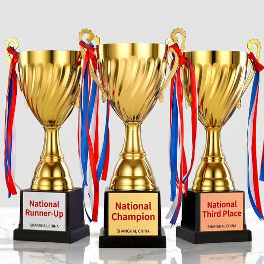 Translation missing: ja.Personalized Metal Trophy with Logo &amp; Event Name Engraving