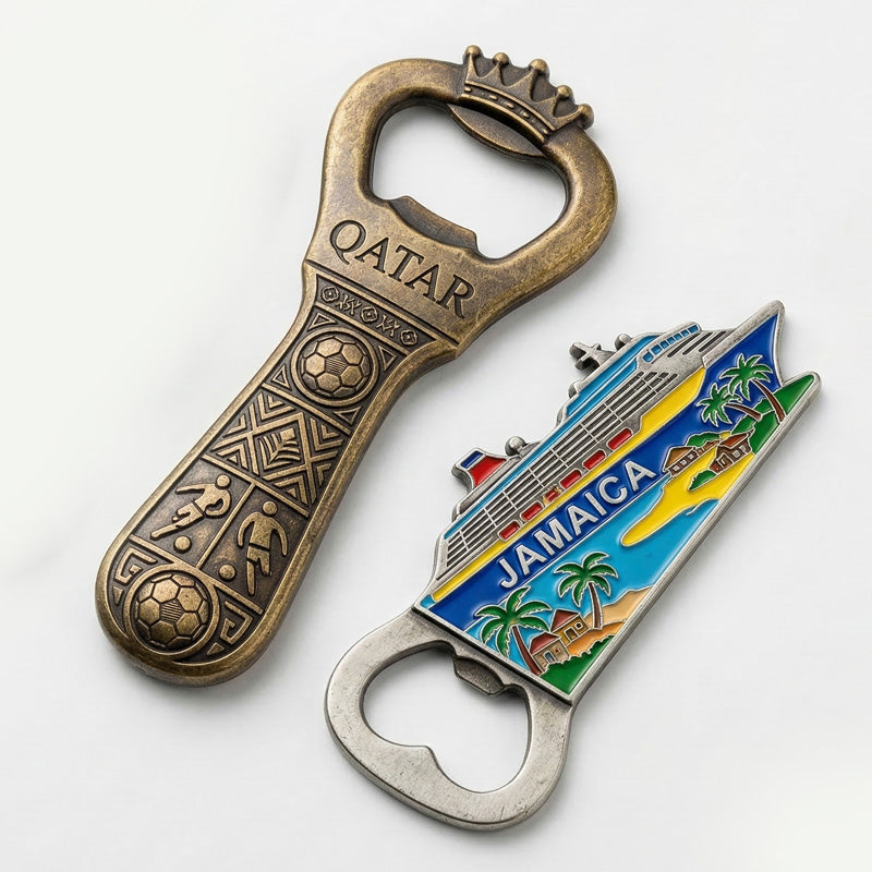 Custom Metal Bottle Opener Keychain - Personalized Logo & Text - Durable Zinc Alloy Openers for Business Branding, Wedding Favors, and Promotional Gifts.