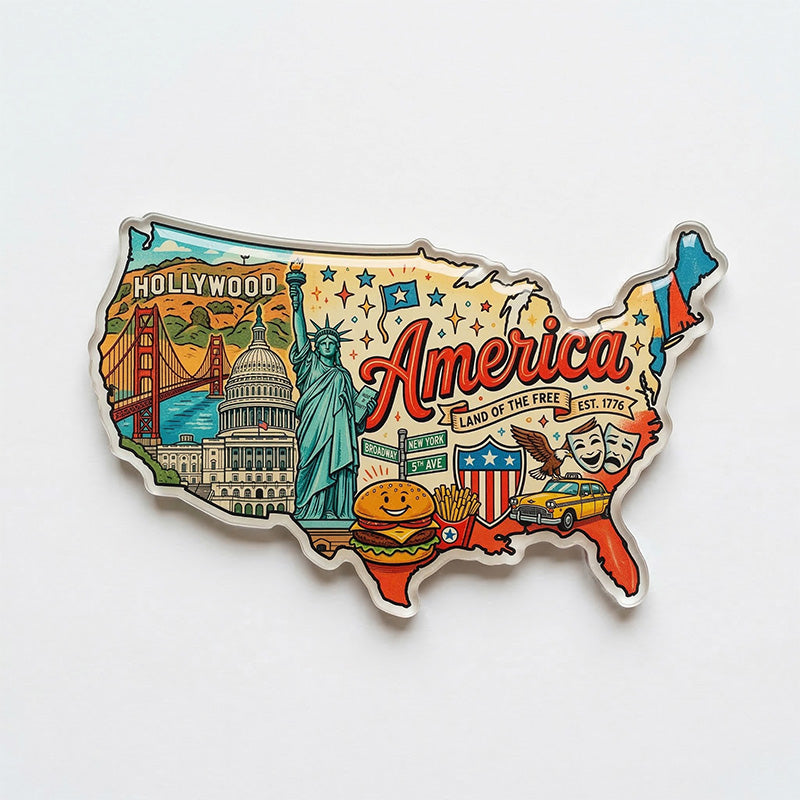 Custom Personalized Acrylic Souvenirs - Coins, Keychains, Fridge Magnets with Your Design