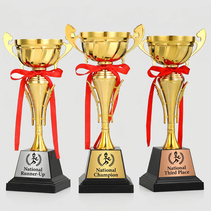 Translation missing: en.Personalized Metal Trophy with Logo &amp; Event Name Engraving