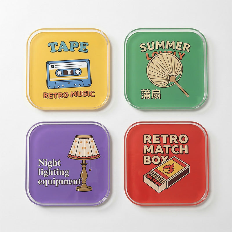Custom Personalized Acrylic Souvenirs - Coins, Keychains, Fridge Magnets with Your Design
