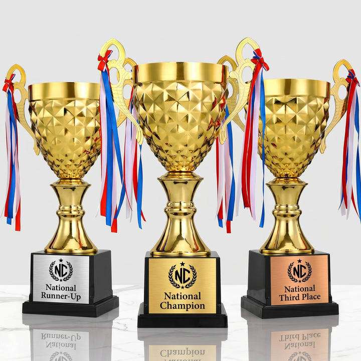 Translation missing: en.Personalized Metal Trophy with Logo &amp; Event Name Engraving