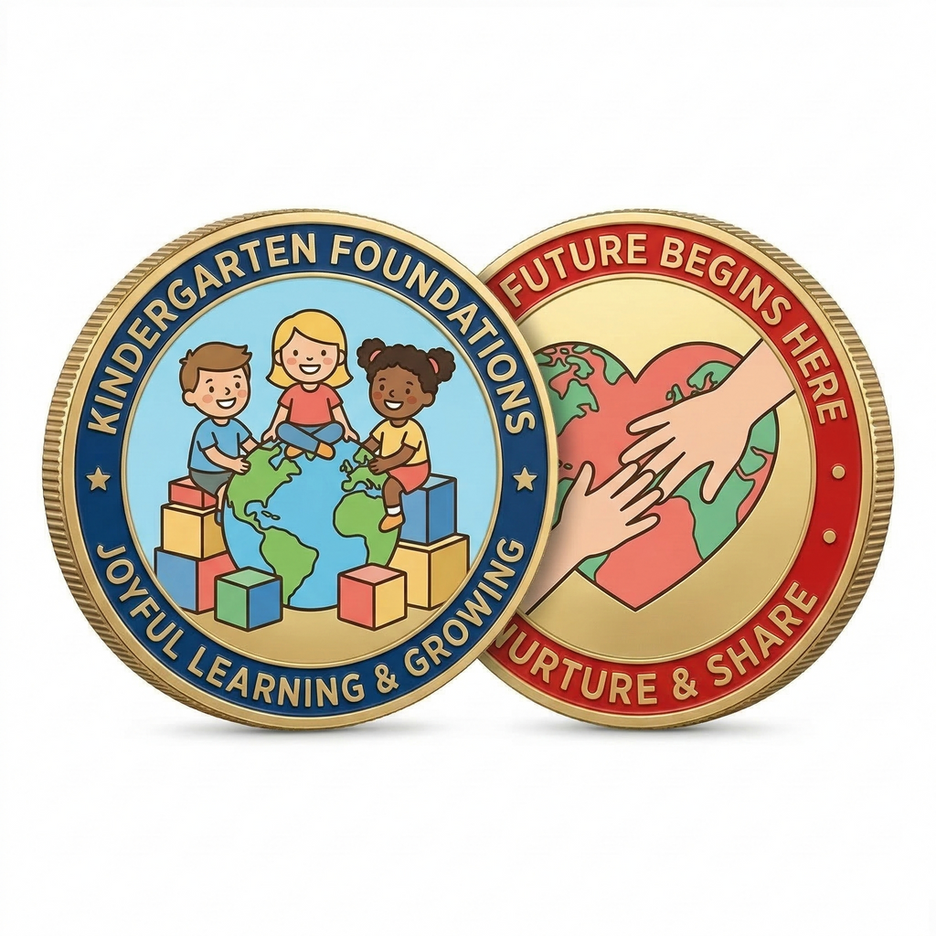 Custom Brass Challenge Coins - Personalized Commemorative Coins with Your Logo & Text, Bespoke Metal Medallions for Business, Military, Graduation & Anniversary Gifts