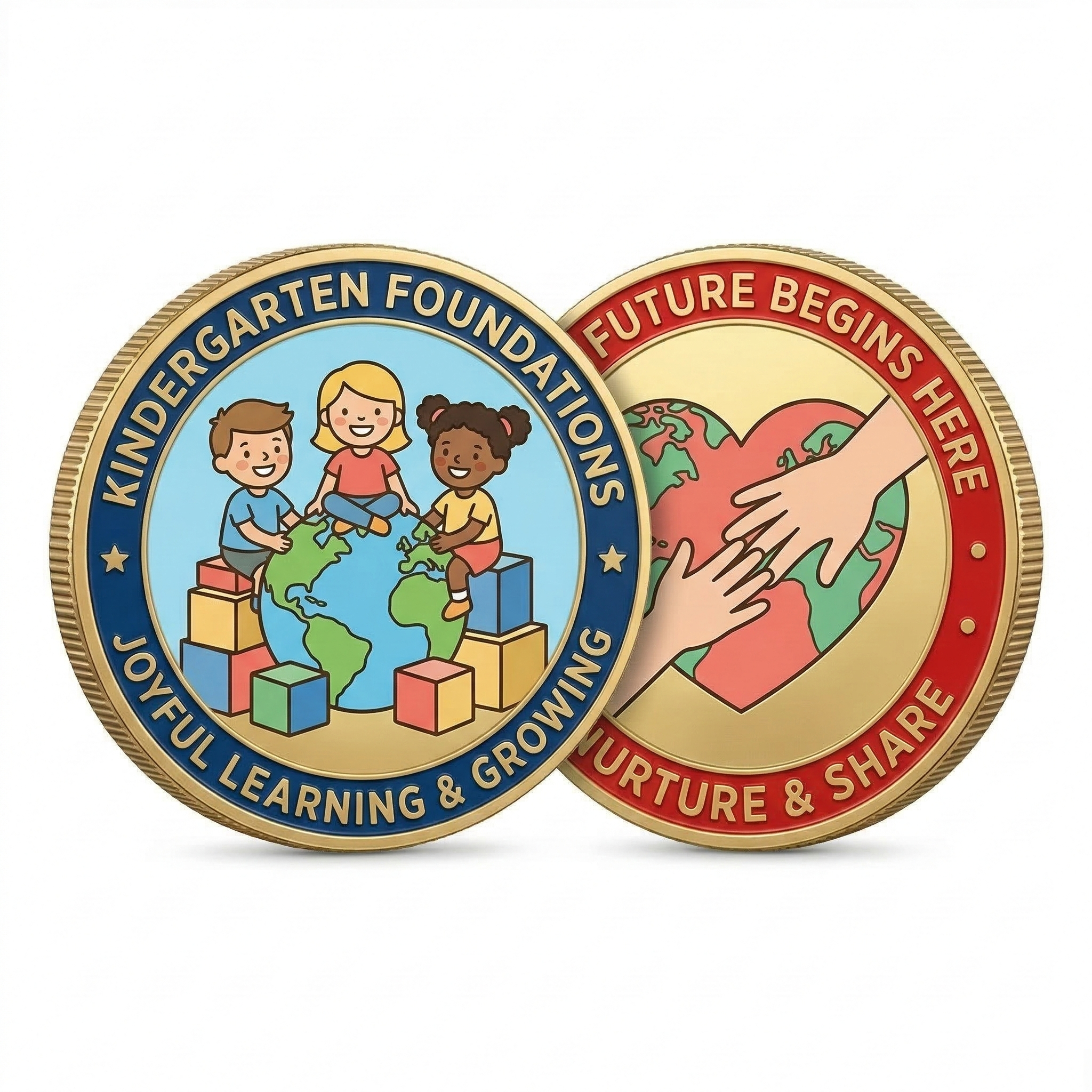 Custom Brass Challenge Coins - Personalized Commemorative Coins with Your Logo & Text, Bespoke Metal Medallions for Business, Military, Graduation & Anniversary Gifts
