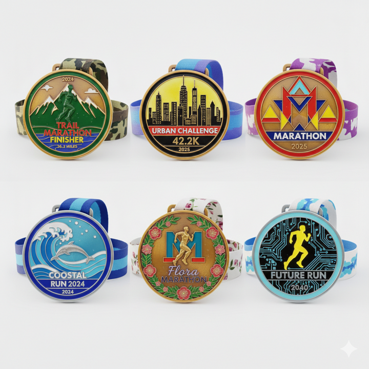 Translation missing: en.Custom Race Medals with Ribbons for Marathons &amp; Sports Events