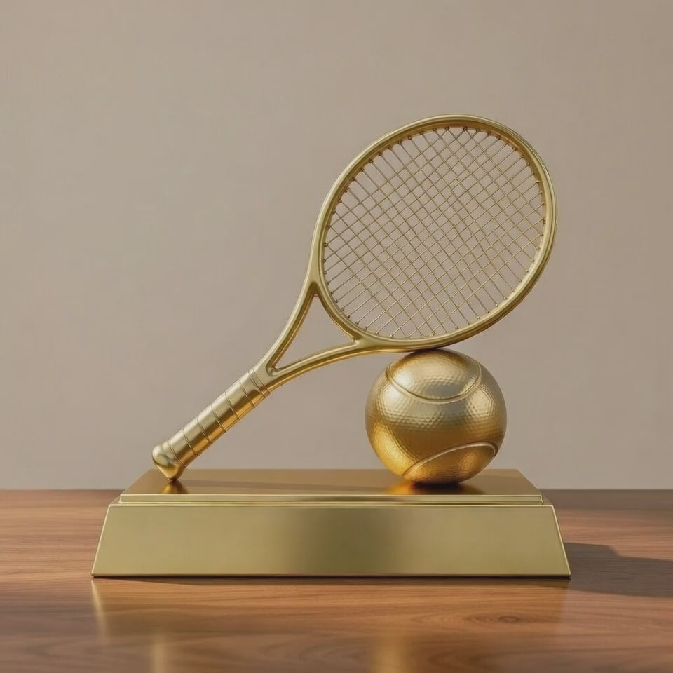 Custom Metal Trophy - Personalized Award for Sports, Business & Corporate Events - High-Quality Craftsmanship