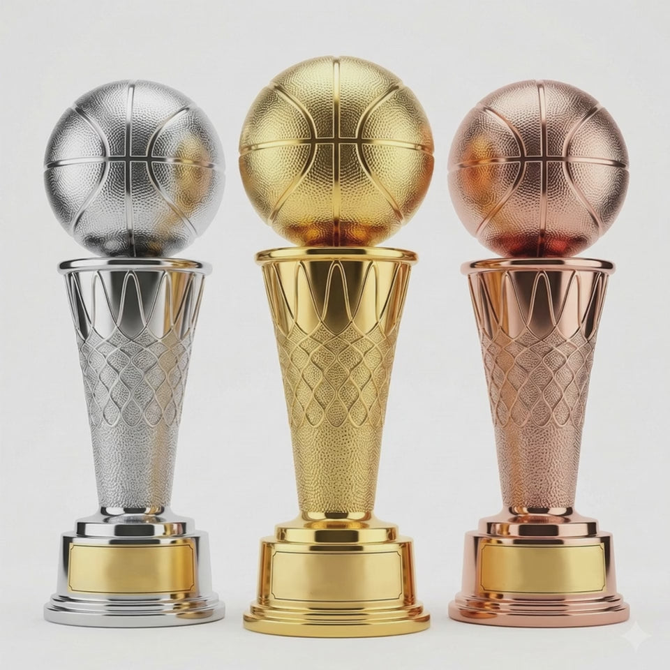 Custom Metal Trophy - Personalized Award for Sports, Business & Corporate Events - High-Quality Craftsmanship