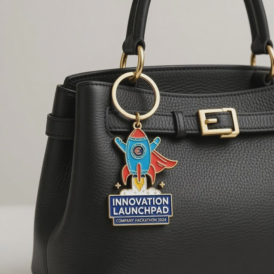 Custom Logo Keychains - Personalized Engraved Metal Keyrings for Promotional Branding & Gifts